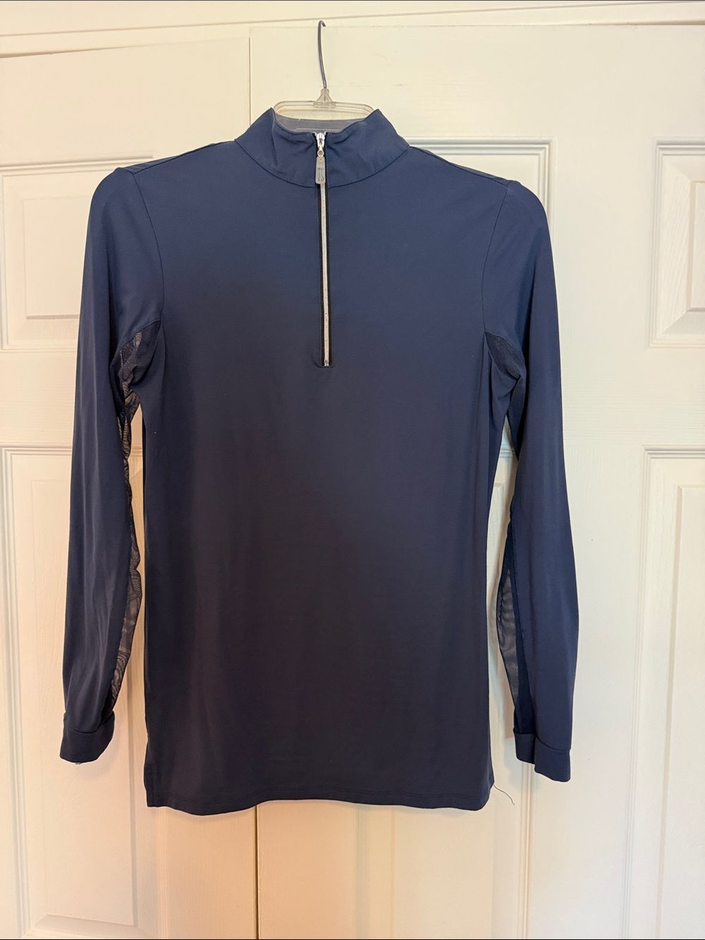 The Tailored Sportsman Navy Icefil Long Sleeve Top